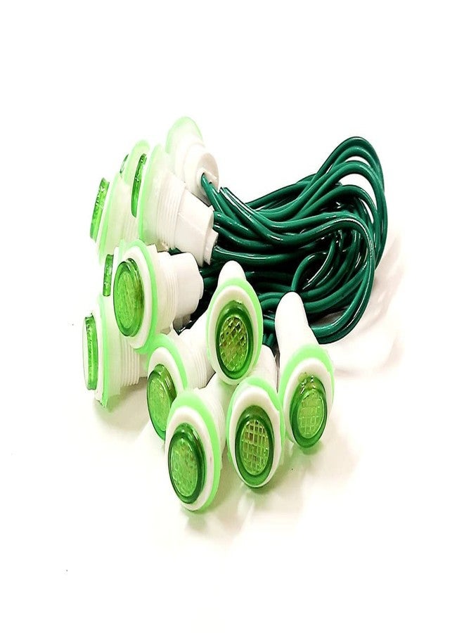 ESPtronics ERH India 12 Pcs Neon Light Bulb Panel Indicator Plastic Body Green Color Light Lamp for Industrial Control Systems Electrical Panels etc. - Image 3