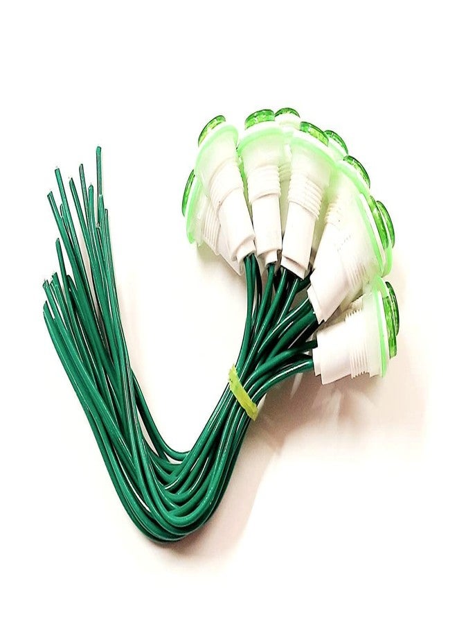 ESPtronics ERH India 12 Pcs Neon Light Bulb Panel Indicator Plastic Body Green Color Light Lamp for Industrial Control Systems Electrical Panels etc. - Image 2