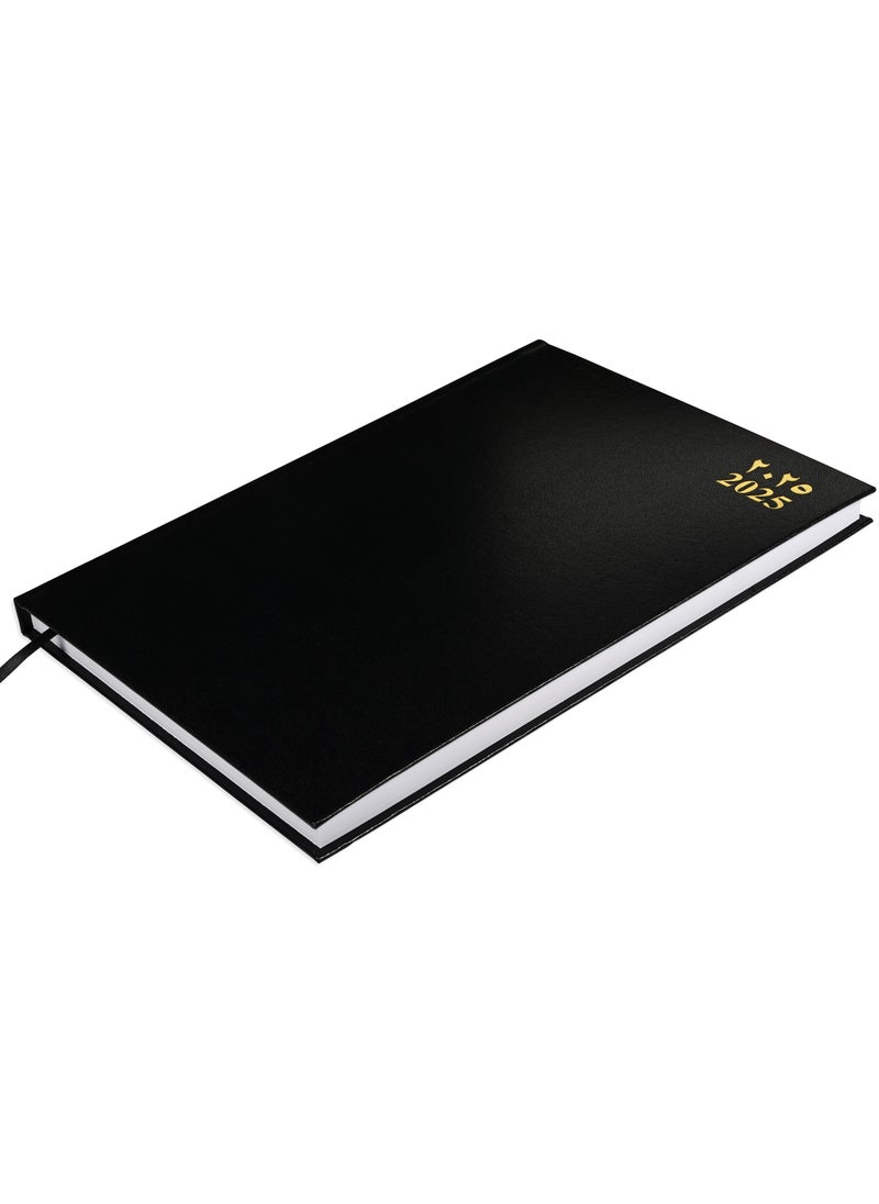 FIS FIS Diary 2025 (Arabic/English) Black, A4 - FSDI41AE25BK  - Image 1