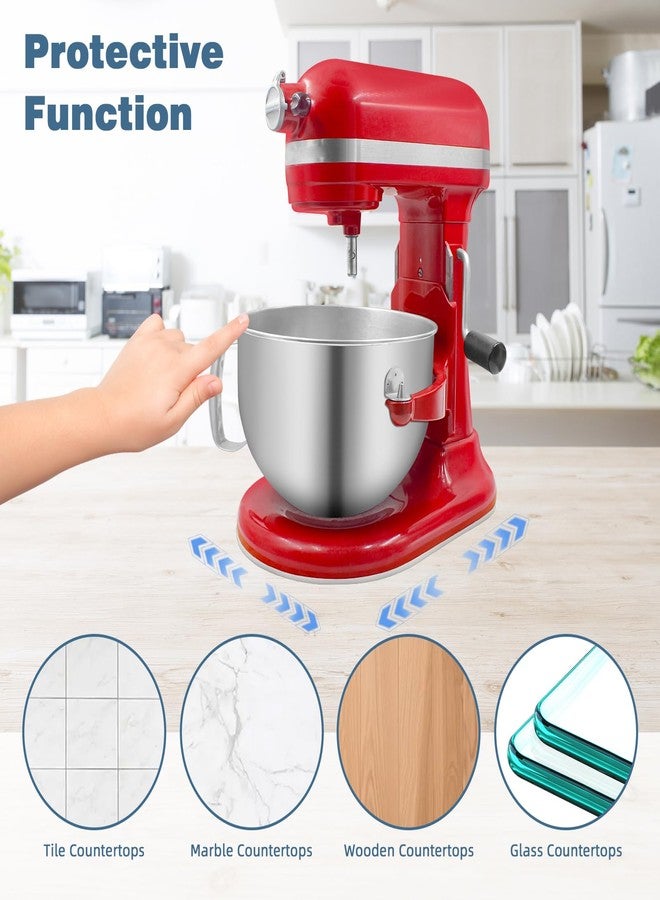JAYOBGO Mixer Slider Mat for Kitchen Aid 6-8 Qt Bowl Lift Stand Mixer, Sliding Tray Mixer Sliders for Kitchenaid Mixer, Kitchen Aid Accessories and Attachments, Countertop Storage, Clear - Image 4