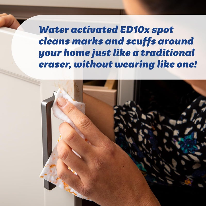 Scrub Daddy Eraser Daddy Sheets - 10x More Durable Than Traditional Erasers with Scrubbing Gems - Removes Dirt, Scuffs & Stains - Water-Activated (6 Pack) - Image 4