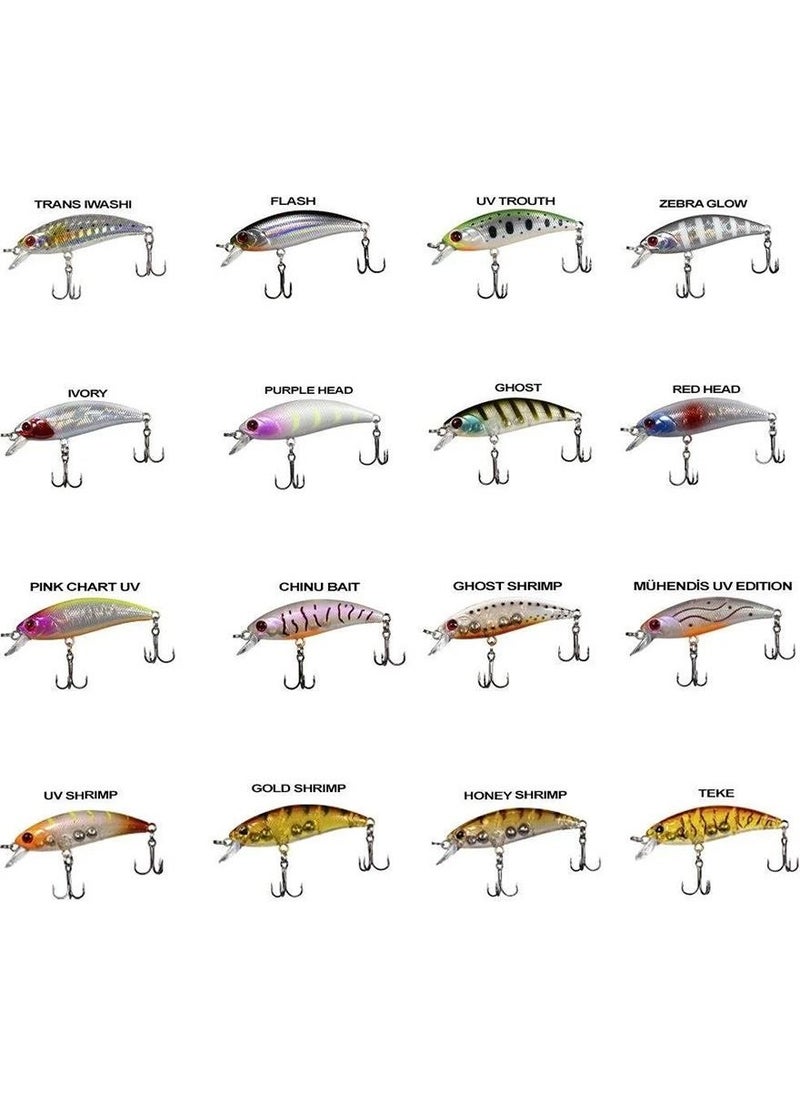 Ryuji - Baby Minnow Sinking 5cm 4.5gr Model Bait - Image 1