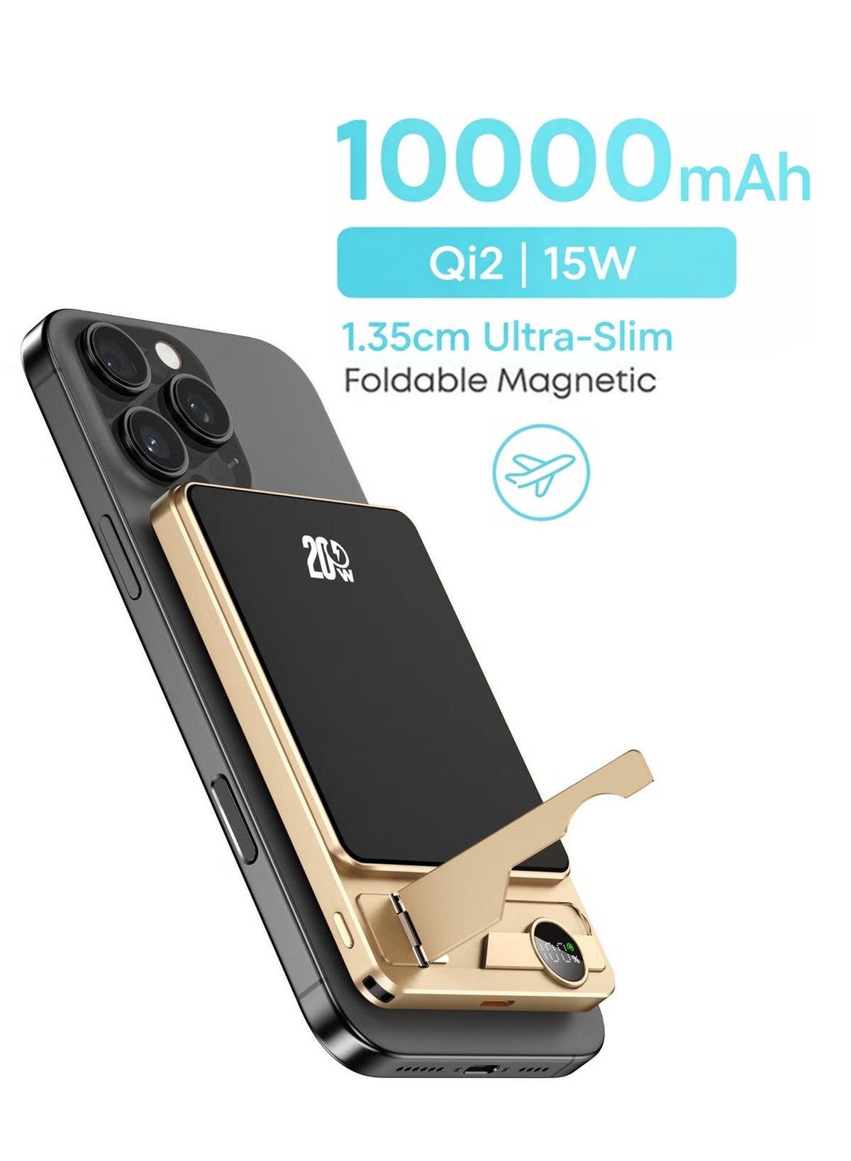 لومينيوم Luminum ultra-slim Power Bank QI2 Certified Magsafe 20W 10000mAh