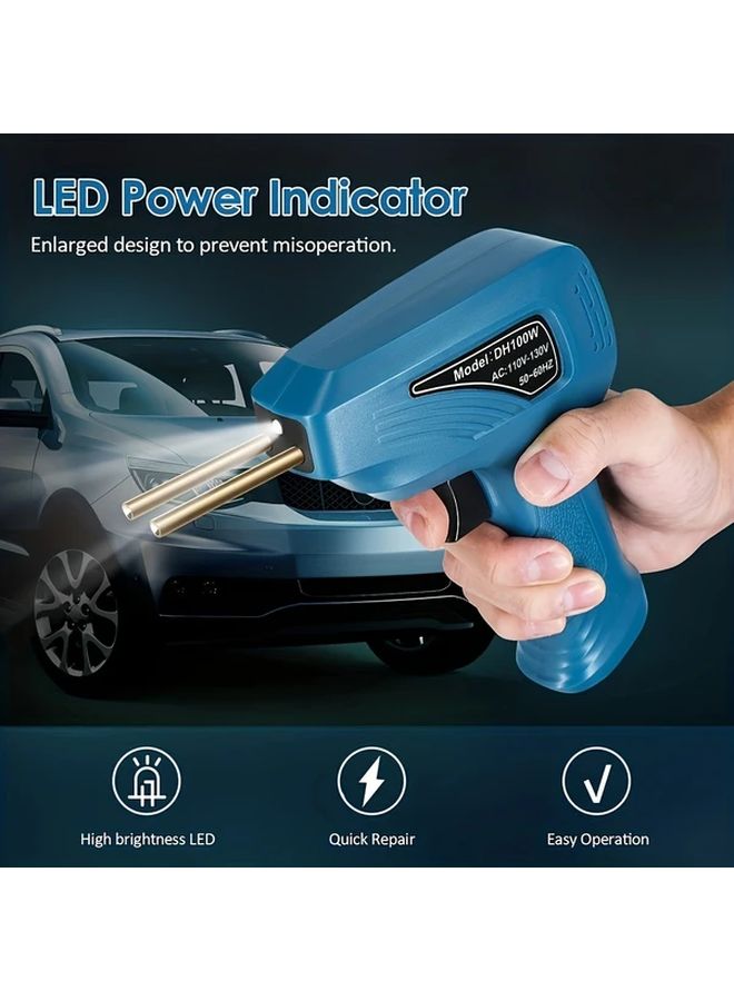 آلة لحام البلاستيك سوداء 100 واط، دباسة ساخنة لإصلاح مصدات السيارات، أداة مرآب - Image 4