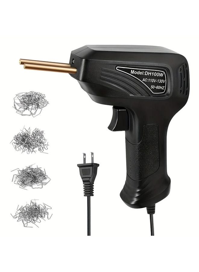 آلة لحام البلاستيك سوداء 100 واط، دباسة ساخنة لإصلاح مصدات السيارات، أداة مرآب - Image 1