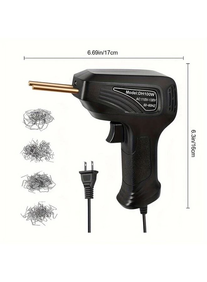 آلة لحام البلاستيك سوداء 100 واط، دباسة ساخنة لإصلاح مصدات السيارات، أداة مرآب - Image 3