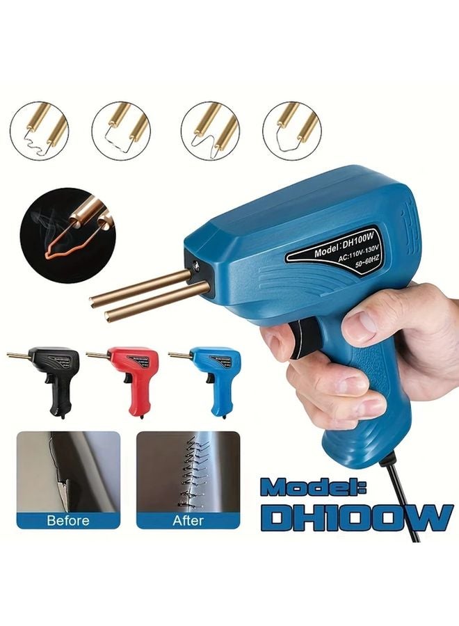 آلة لحام البلاستيك سوداء 100 واط، دباسة ساخنة لإصلاح مصدات السيارات، أداة مرآب - Image 2