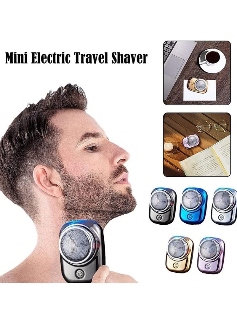 Portable Mini Electric Travel Shaver Pocket Size Washable Rechargeable Face  (Sliver) - Image 3