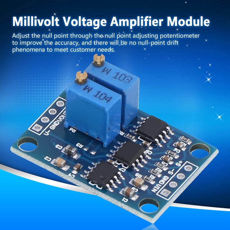 Microvolt Voltage Amplifier Module Wide Input Range Magnification up to 1000 Times Negative Pressure Output Module for 2 Power Loads - Image 3