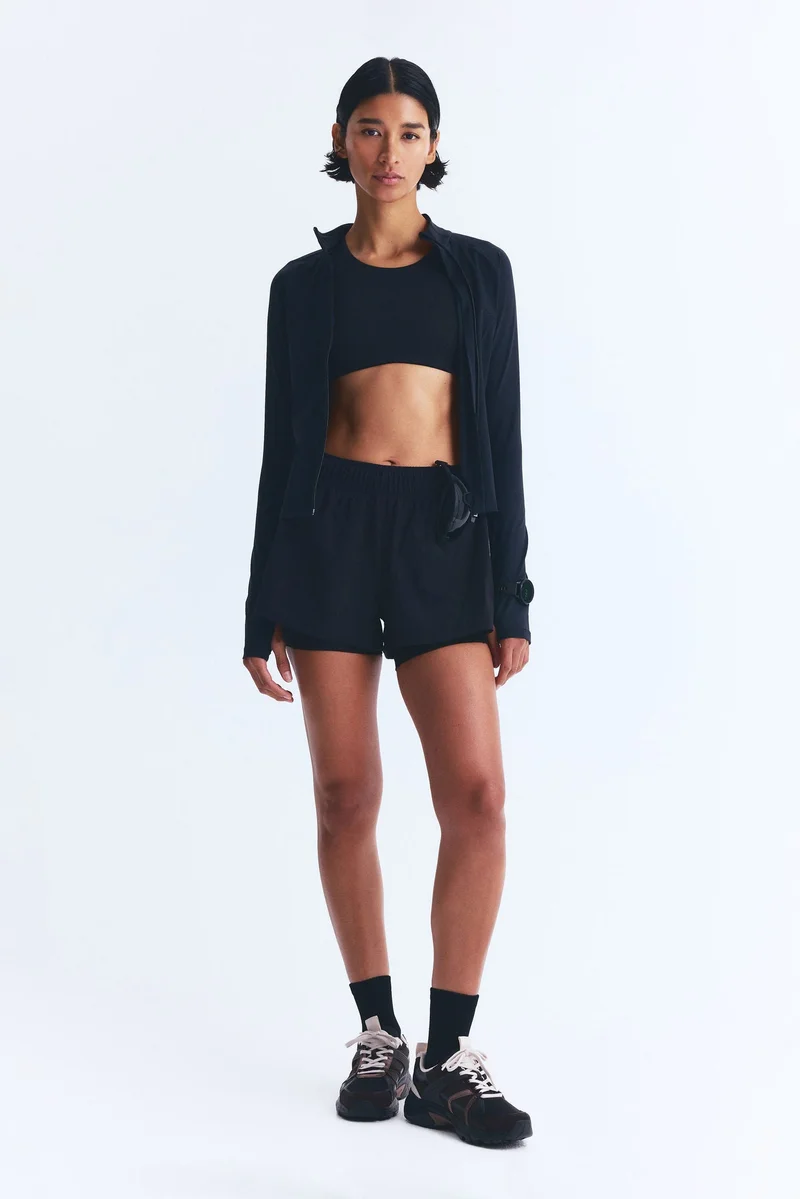 اتش اند ام حمالة صدر رياضية بدعم عالي من نسيج شيب موف