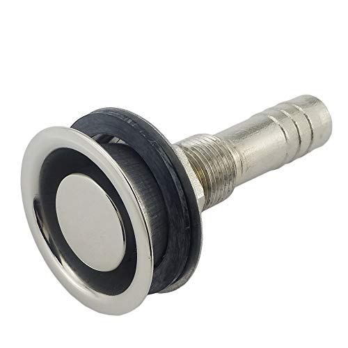 NRC&XRC 5/8" O.D.Marine Grade 316 Stainless Steel Fuel Gas Tank Vent Cowl Vent with Mounting Gasket Hardware Fitting for Marine Boat Yacht - Image 1