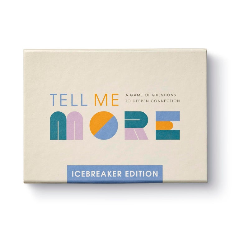 Compendium Tell Me More: Icebreaker Edition â€“ A Conversation-Starter Game of 52 Questions to Deepen Connections - Image 1