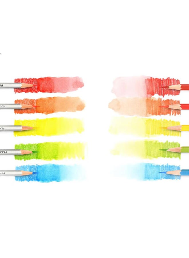 Marco [Lowest Price Online] Marco 72-Color Water-Soluble Colored Pencils, Coloring And Drawing Pencils / Art Professional Design Hand-Drawn Colored Pencils, Tin Box 7120-72Tn, Sketching, Marker Drawing - Image 2