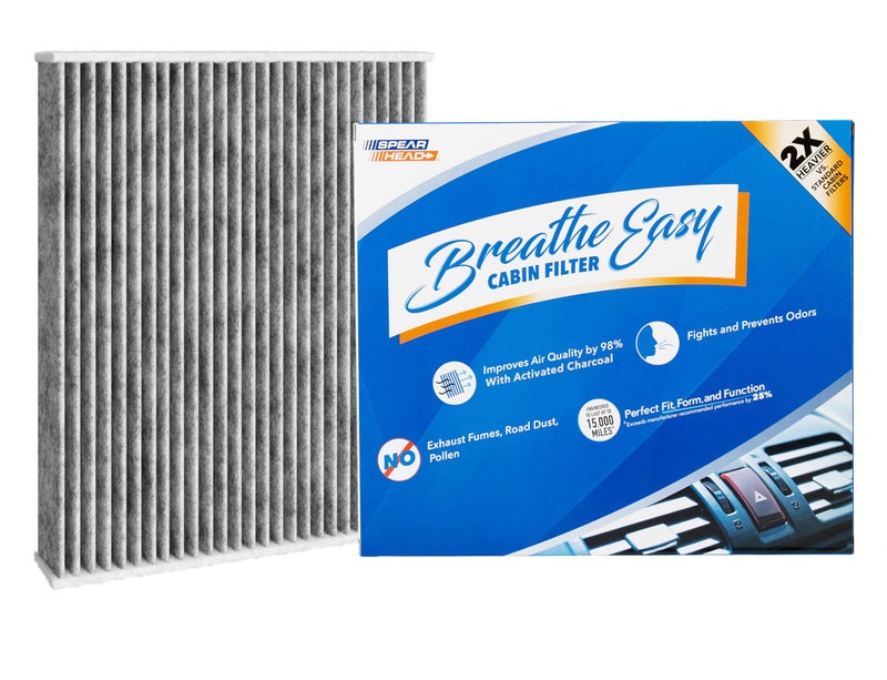 Spearhead Odor Defense Breathe Easy AC & Heater Cabin Filter | Fits Bronco/Sport, Escape, Explorer, Maverick, Mustang Mach-E, Aviator, Corsair | Up to 25% Longer Lasting w/Activated Carbon (BE-772) - Image 1