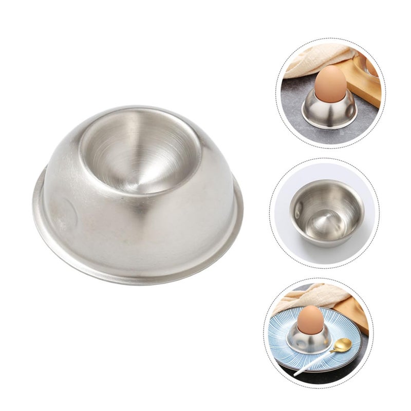 Stainless Steel Egg Cup Holder Set Kitchen Tool For Breakfast Brunch Easter Dessert - Image 5