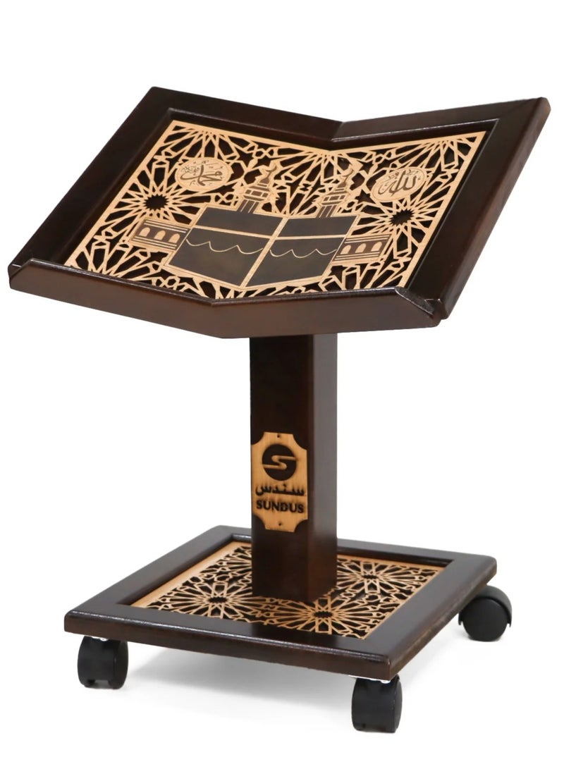 سندس حامل قرآن متوسط ​​الحجم للقراءة جالس على الأرض - Image 3