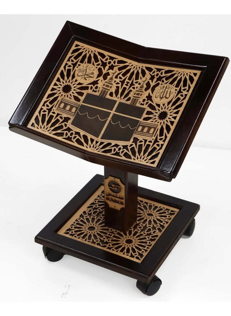 سندس حامل قرآن متوسط ​​الحجم للقراءة جالس على الأرض - Image 4