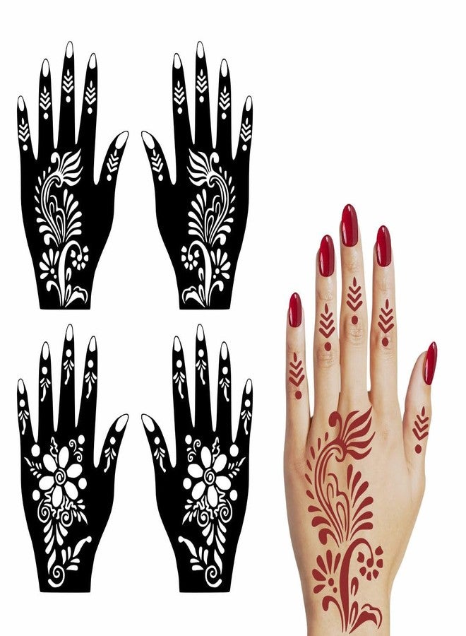 ORDERSHOCK Artistic Collection Combo Mehndi Stickers for Instant For Girls & Women Palm And Finger Design Beauty Of 2 - Image 2