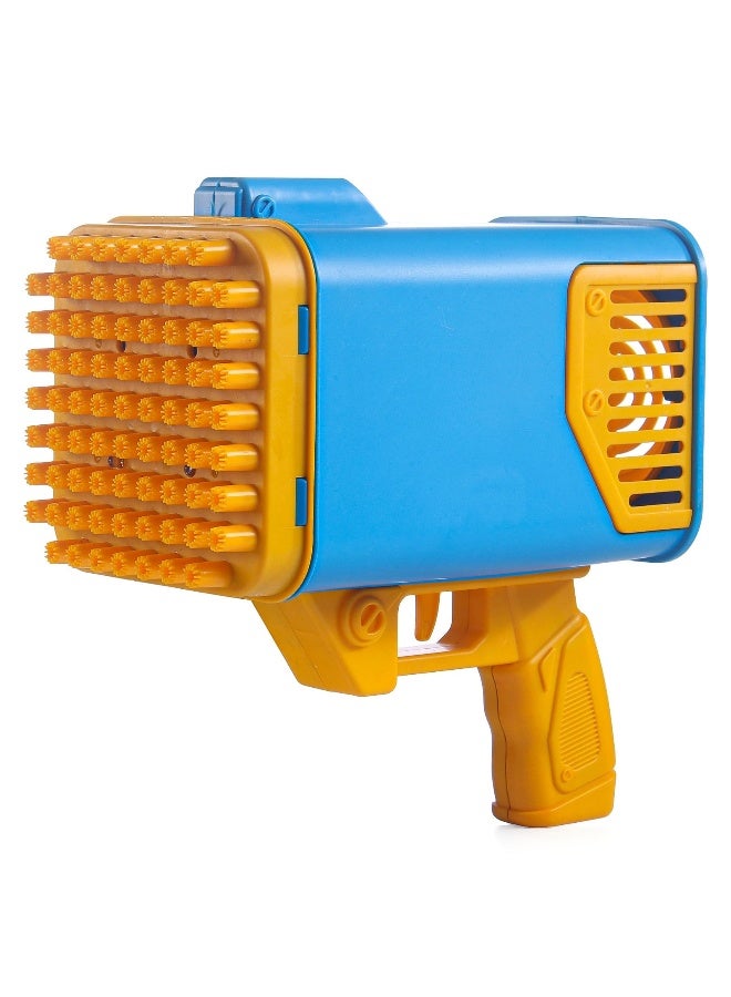 PlayNation Play Nation Electric Gatling Bazooka Bubble Gun, High Quality, Easy to Carry, Rechargeable Battery, 3 Years+, 22 x 13 x 23 cm - Blue and Yellow - Image 1