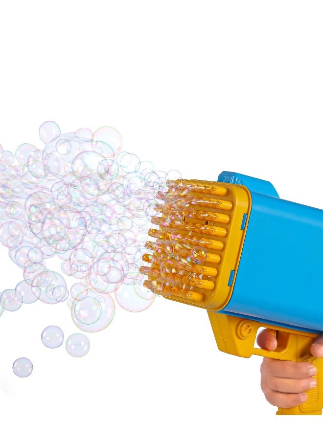 PlayNation Play Nation Electric Gatling Bazooka Bubble Gun, High Quality, Easy to Carry, Rechargeable Battery, 3 Years+, 22 x 13 x 23 cm - Blue and Yellow - Image 2