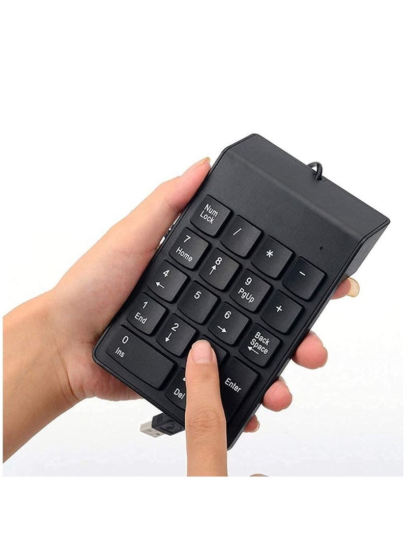 Mini USB Keyboard USB Wired Numeric Keyboard Keypad Adapter 19 Keys - Image 2