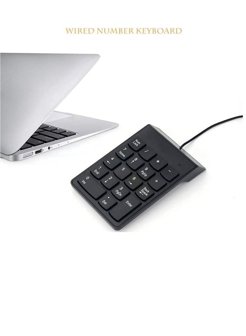 Mini USB Keyboard USB Wired Numeric Keyboard Keypad Adapter 19 Keys - Image 5