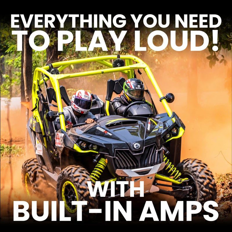 BOSS AUDIO SYSTEMS BOSS Audio Systems BM40AMPBT ATV UTV Waketower Speaker System - Bluetooth, 500 Watts of Power Per Pair, 4 Inch Woofer, Full Range, 2 Way, Marine grade, Weatherproof, Sold in Pairs  - Image 2