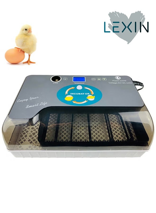 LEXIN Digital Egg Incubator Automatic Eggs Hatcher with Eggtester Automatic Egg Turning 12 Eggs Poultry Hatcher - Image 1