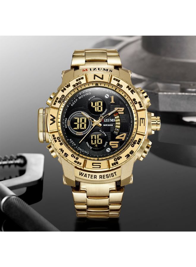 NIBEMINENT Men's Sports Waterproof Analog+Digital Wrist Watch J4371-1-KM - Image 5