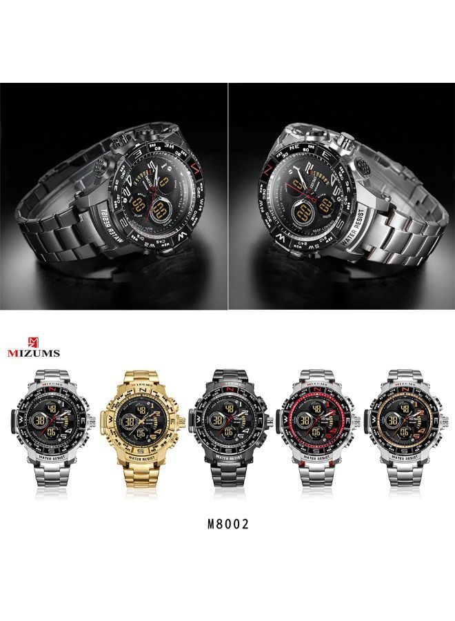 NIBEMINENT Men's Sports Waterproof Analog+Digital Wrist Watch J4371-1-KM - Image 4