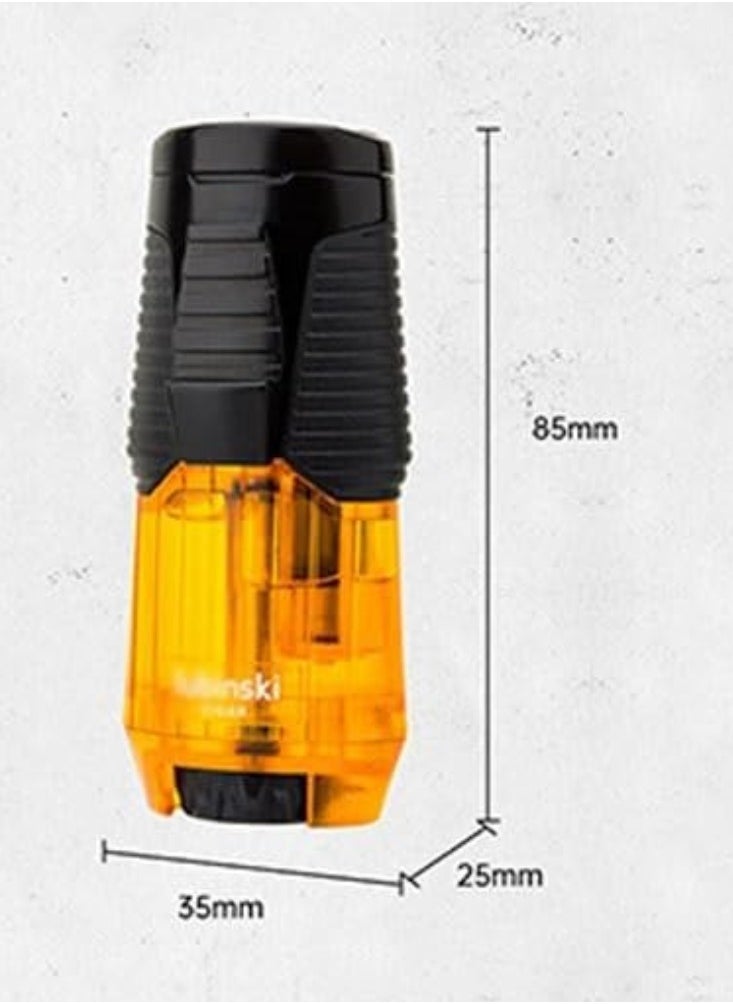 Lubinski Lubinski Torch Lighter with Holde Refillable Butane Torch Windproof Design Orange For BBQ  - Image 3
