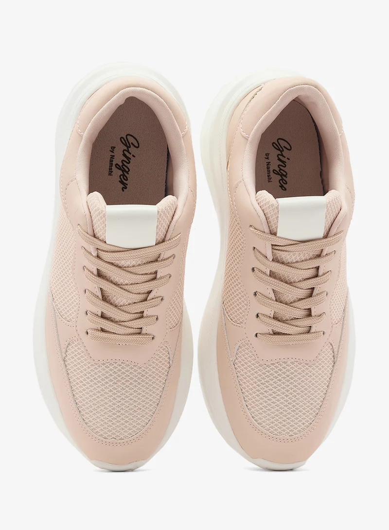 Ginger Pink Cushioned Sneakers for Women | Best Price UAE