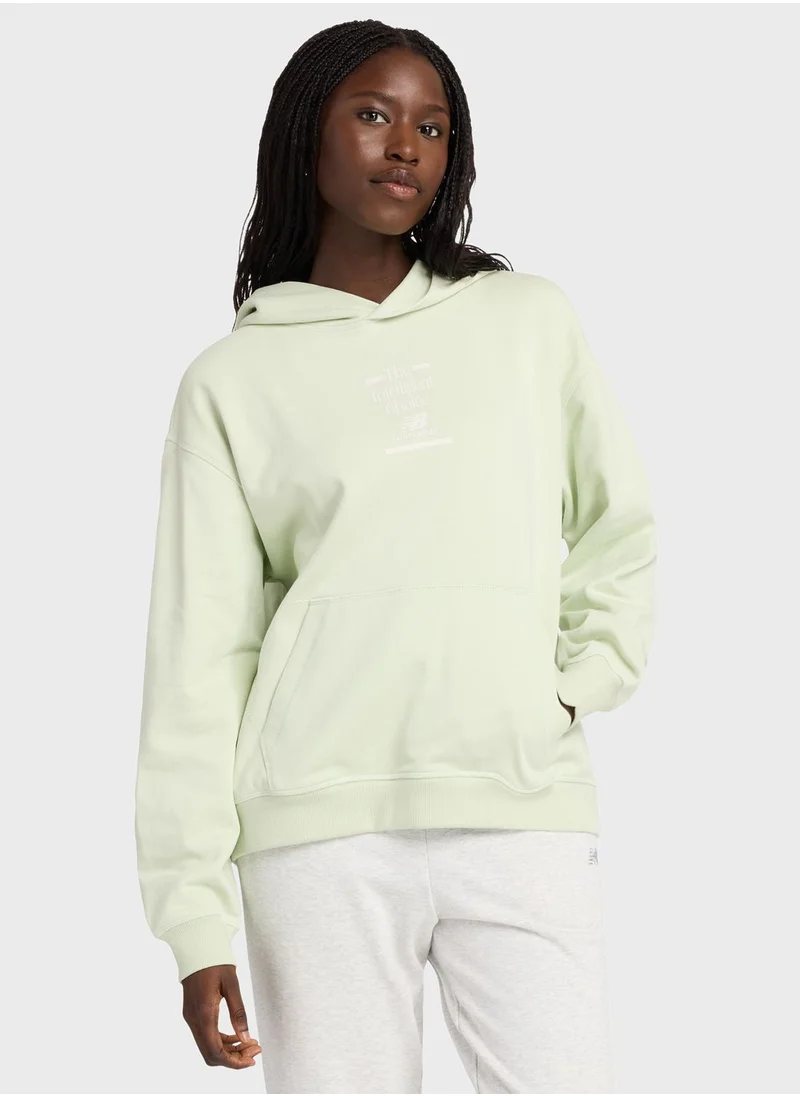 نيو بالانس Athletics French Terry Oversized Hoodie