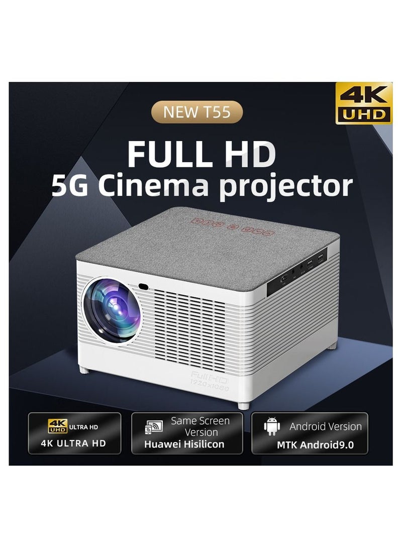 T55 Wireless Wifi Full Hd 1080p Portable Smart Home Outdoor Movie Video Led Projector 9000 lumens 400ans  - Image 3