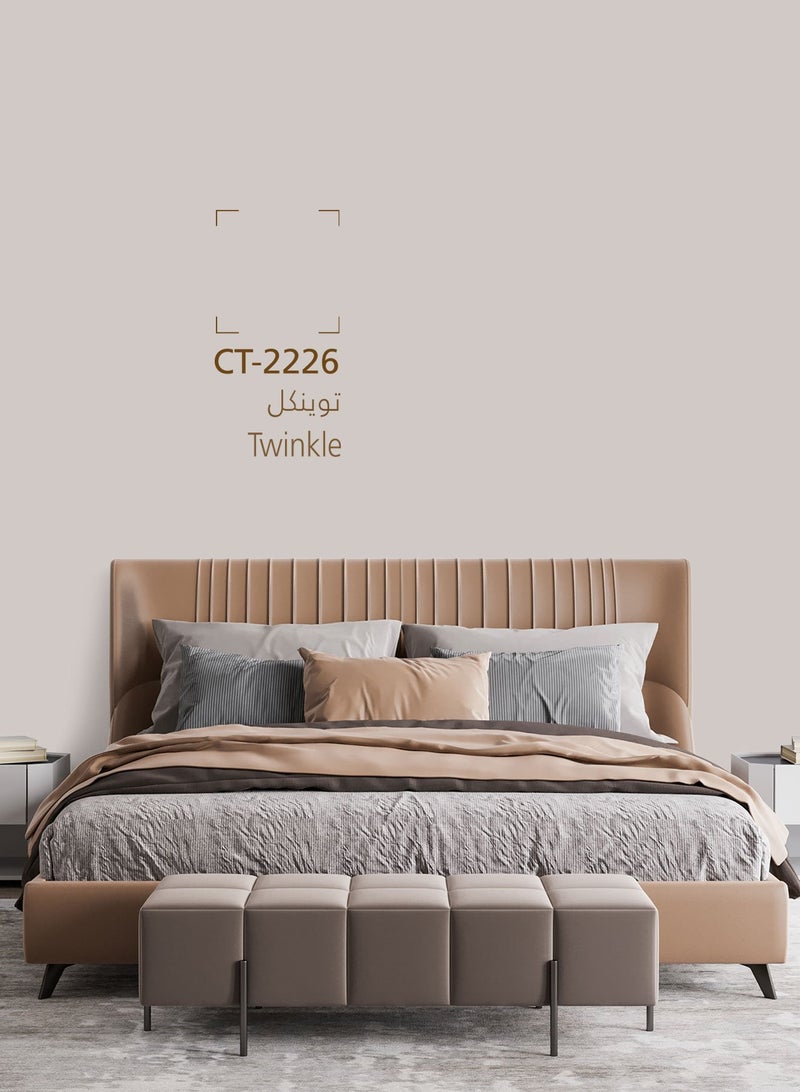 دهانات الجزيرة جرين دهان جدران داخلية مطفي (اللون : توينكل) 3لتر - Image 2