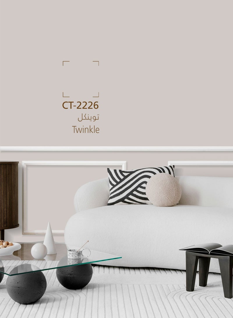 دهانات الجزيرة جرين دهان جدران داخلية مطفي (اللون : توينكل) 3لتر - Image 3