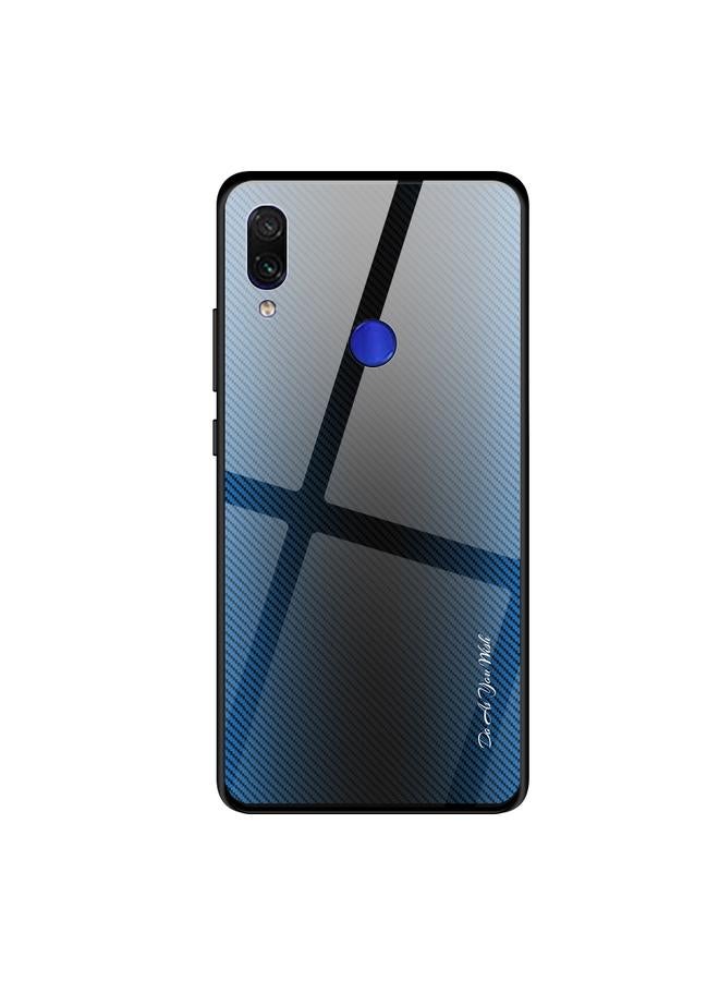 The Bros Case For Xiaomi Redmi Note 7 Texture Gradient Glass Protective Case