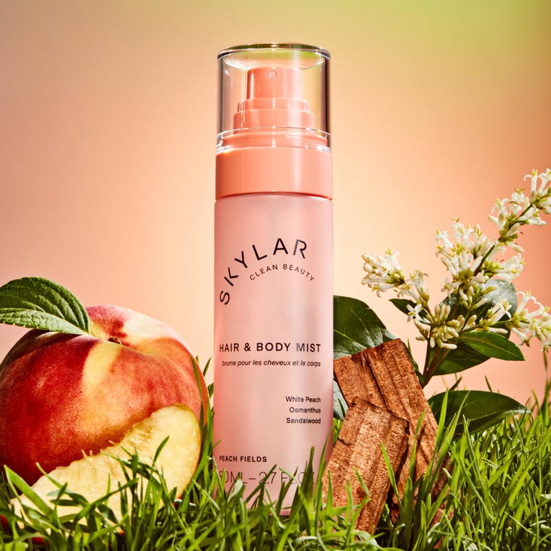 Skylar Peach Fields Hair & Body Mist | Hypoallergenic & Clean Fragrance | Vegan, Cruelty Free, and Safe For Sensitive Skin | 80 ML, 2.7 Fl Oz - Image 3