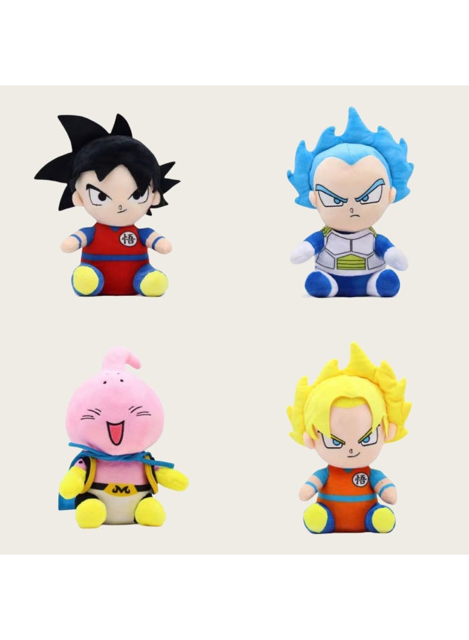 Hot Dragon Ball Monkey King Vegetate Blue Plush Toy Doll Doll Catch Machine Doll-Specifications:Yellow Wukong-Color:Height About 27cm, Weight 125g - Image 2