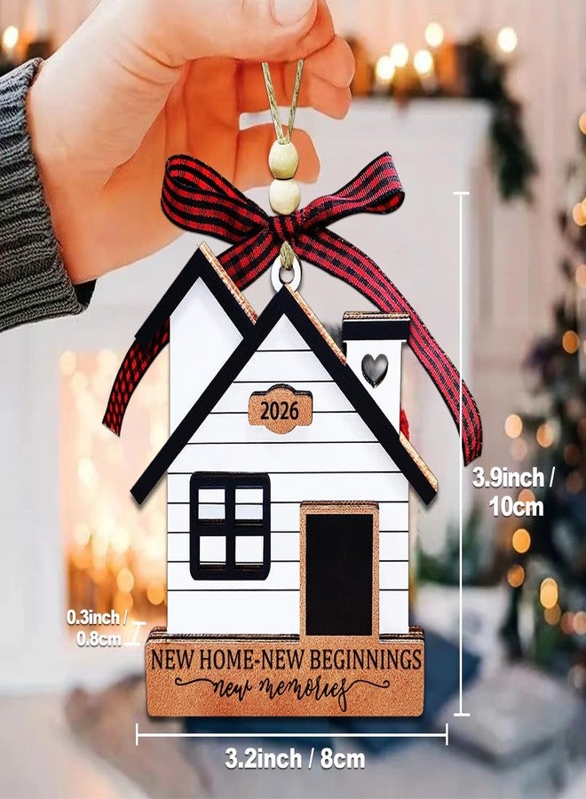 JUNQIU US New Home Ornament 2026- Housewarming Gifts New Home, New House New Beginning, House Warming Gift for Women, Couple, homeowners, New Home Gift Ideas - First Home Christmas Ornament 2026 - Image 3
