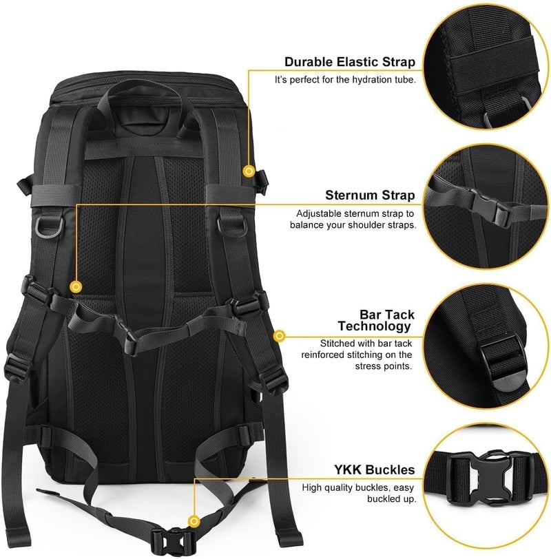 Mardingtop Tactical Backpacks Molle Hiking daypacks for Motorcycle Camping Hiking Military Traveling,25L Backpack - Image 5