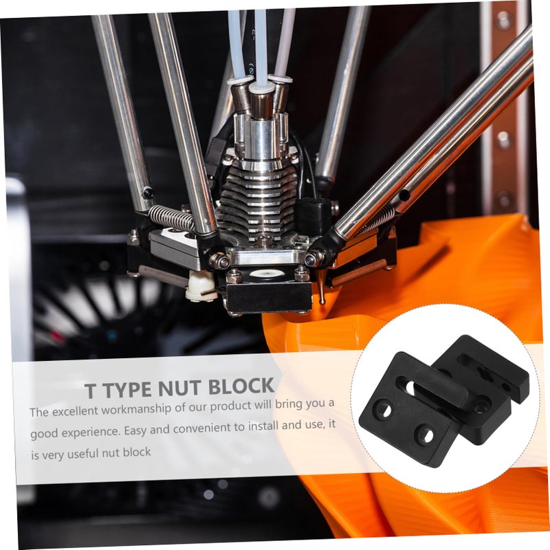 2Pcs Black Backlash Screw Nut Block For 3D Printer Easy Installation Threaded Rod Accessory - Image 4