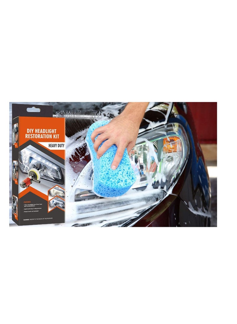 SYOSI Head light Repair Headlamp Restoration Kit, DIY Headlamp Brightener Car Care Repair kit, Head Lense Clean, Reliable Car Headlight Restoration Kit, for Cars Bikes Motorcycles Car Repair Tool - Image 2