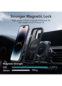 ESR For Iphone 14 Pro Max Case Magsafe Phone Case Supports Magnetic Wireless Charging Shockproof Military Grade Protection Scratch Resistant Back Classic Hybrid Cover For Iphone 14 Pro Max Black  - Image 4