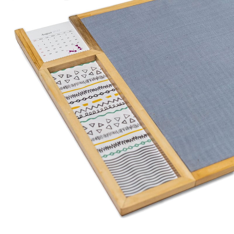 IVEI Metal Board, Pinboard, Whiteboard with Calendar - Set of 2- Grey - Image 5