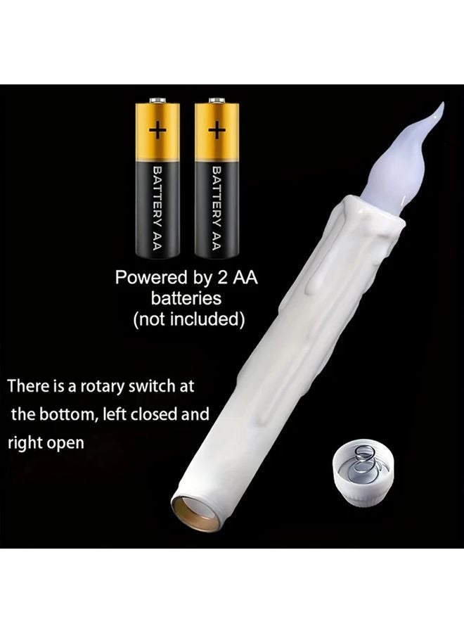 Warm White Flash Flameless Floating Candles With Remote Magic Wand For Wedding Party - Image 3