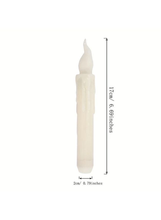 Warm White Flash Flameless Floating Candles With Remote Magic Wand For Wedding Party - Image 4