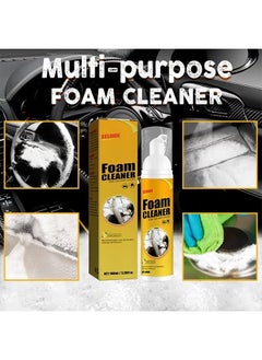EELHOE Foam Cleaner For Car And House 100ml -Multifunctional No Flushing Car Interior Cleaning,Grease-Free Cleaner All Purpose Foam Cleaner Spray Lemon Flavor For Car House Kitchen  - Image 4