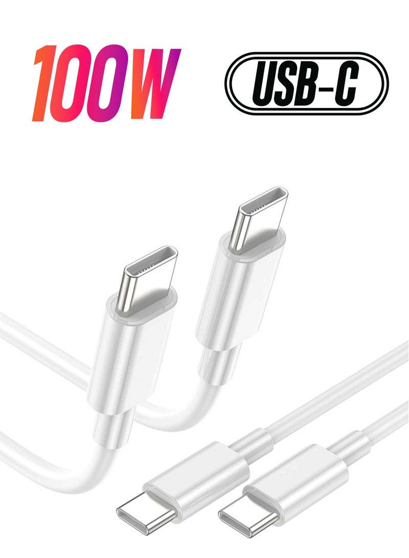 2Pack 2M USB C to USB C Apple Fast Charging Cable for MacBook Pro Air/2020/2019/2018/2017/2016/IPad Air 4/5/iPad Pro 12.9/11 - Image 1