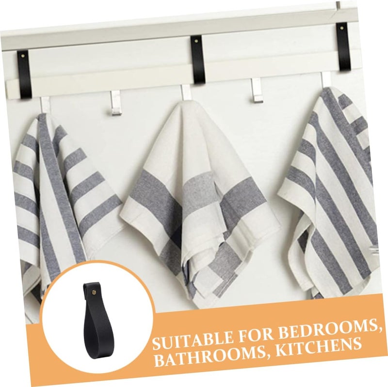 VOSAREA 10pcs Wall-Mounted Strap Hooks for Hanging Curtains Towels and More Bohemian Style Towel Hanger for Home Decor Effortless Installation for Bedrooms Bathrooms and Kitchens - Image 2